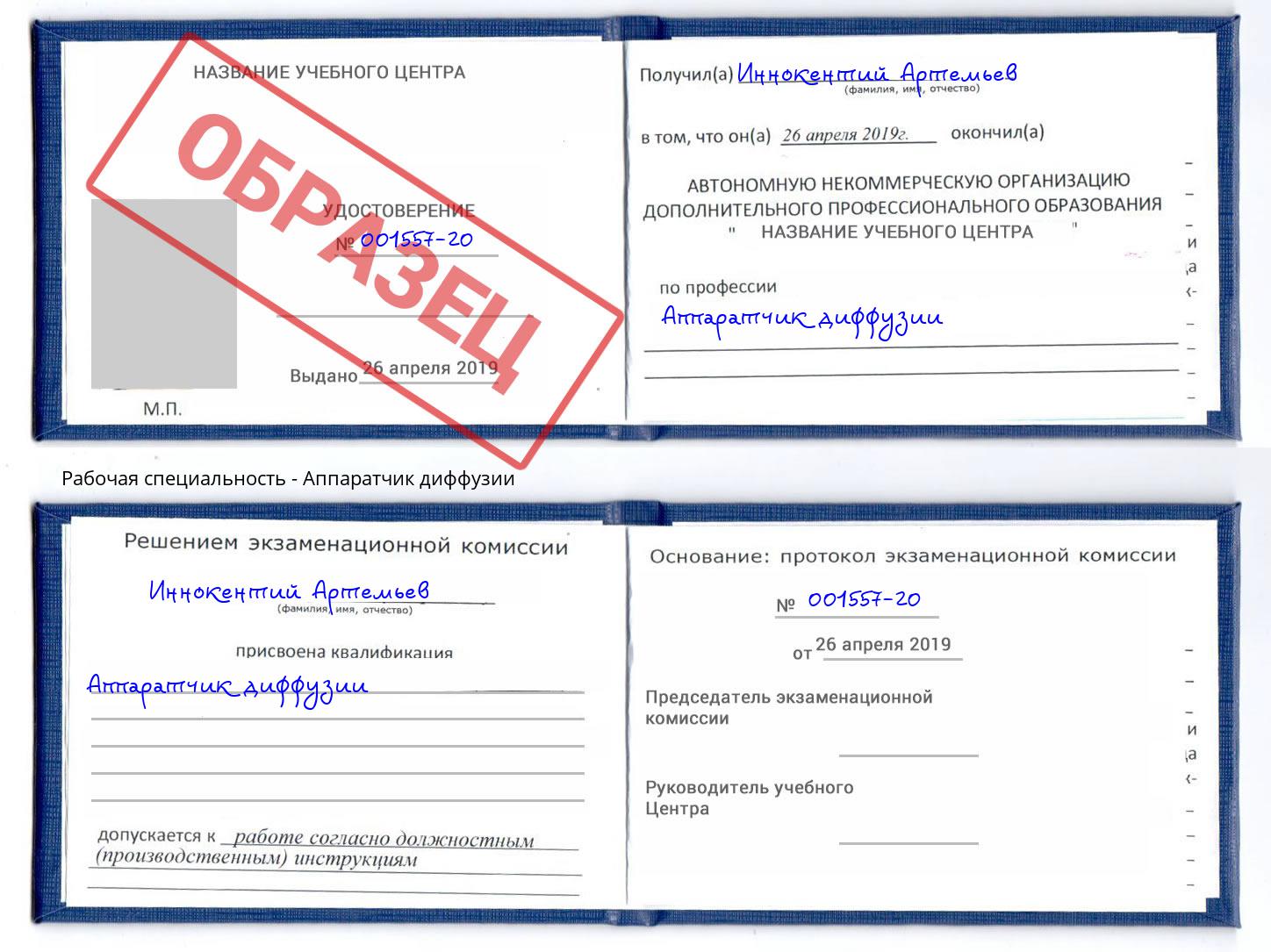 Аппаратчик диффузии Городец