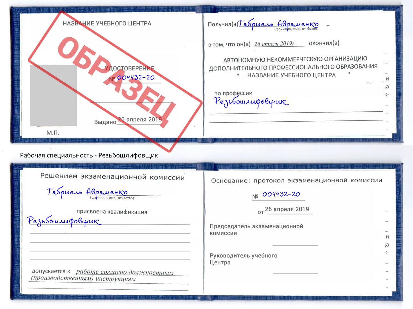 Резьбошлифовщик Городец