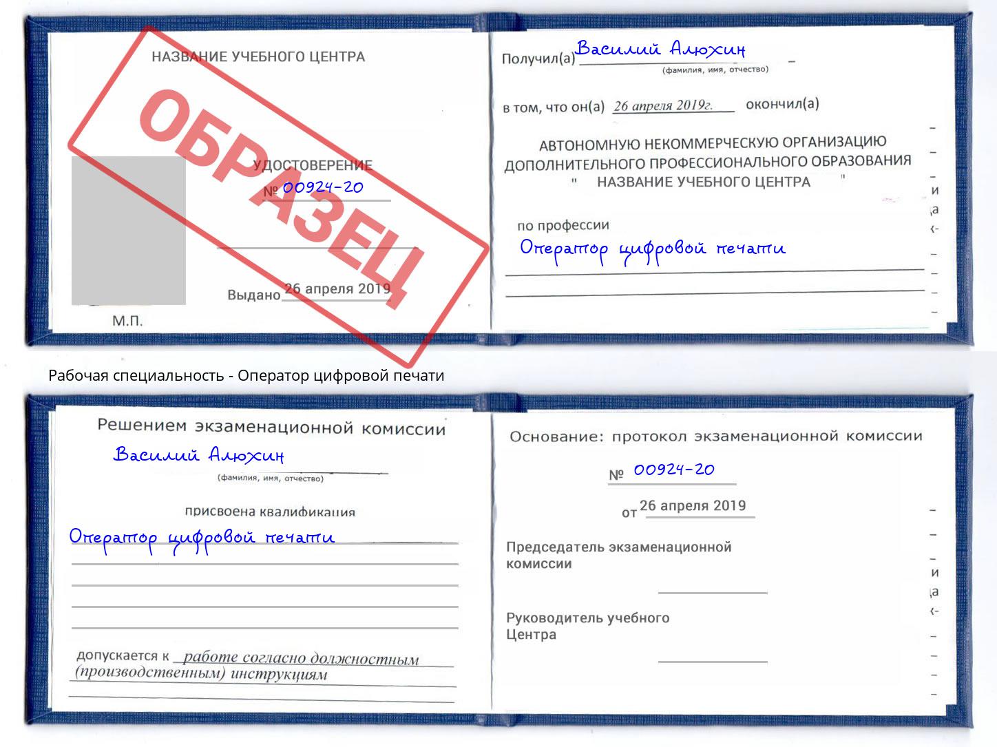 Оператор цифровой печати Городец